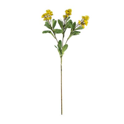 Flower leaves branch yellow 65cm