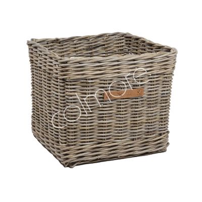 Basket square grey kubu 57x57x45
