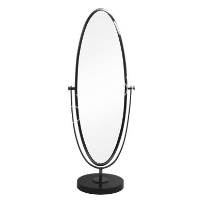 Mirror on black marble stand black NI 31x23x87