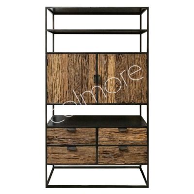 Shelves w/drawers & doors wood IR 120x45x220