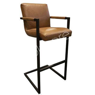 3+1 Bar chair Jorge cognac leather 54x58x115