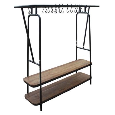 Clothing rack teak wood IR 150x55x163