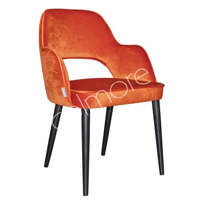 Dining chair Lois orange 56x49x85