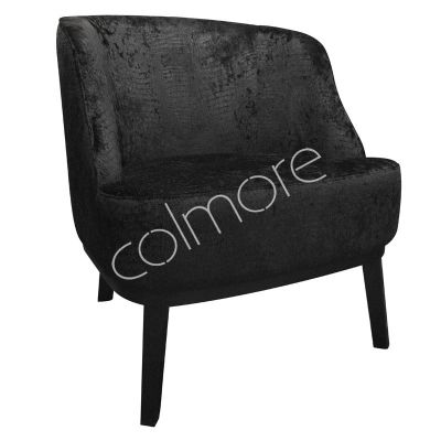 Armchair Abby croco black 65x50x78