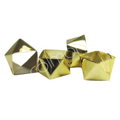 Napkin ring SET/4 BR/GOLD 5x5x3