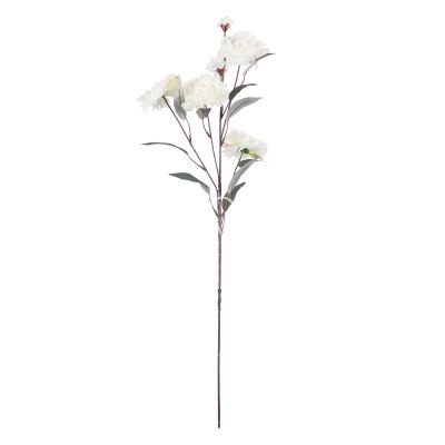 Flower carnation white 79cm