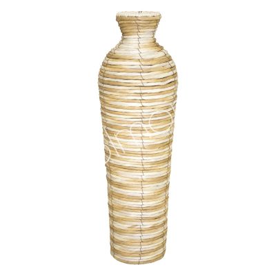 Decorative vase paper rope natural 18x18x57