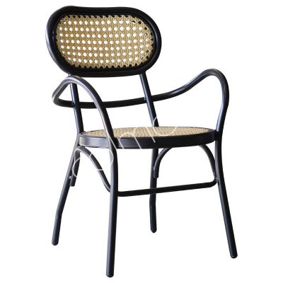 Outdoor dining chair natural ALU/RATTAN 56x62x83