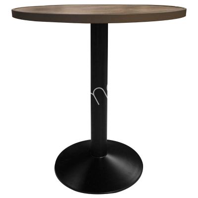 Outdoor bistro table ceramic/ALU top black IR 70x70x74