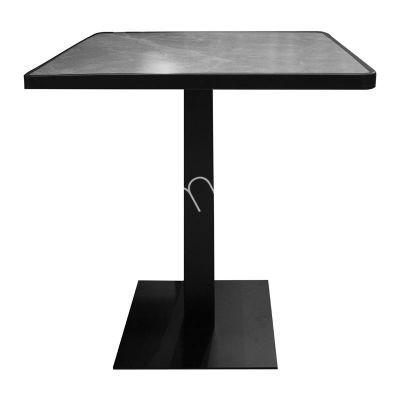 Outdoor bistro table light grey top ALU/CERAMIC 70x70x72