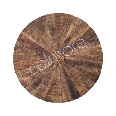 Table top round chakra bage wood 80x80x4