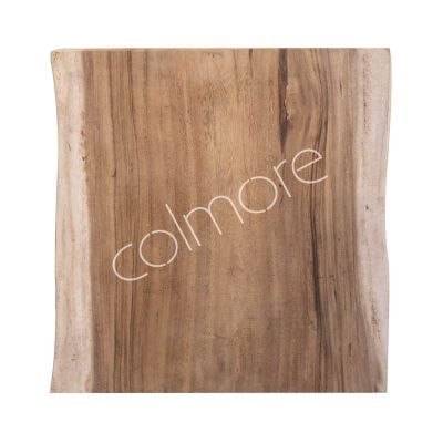 Slab table square suar wood live edge 60x60x6