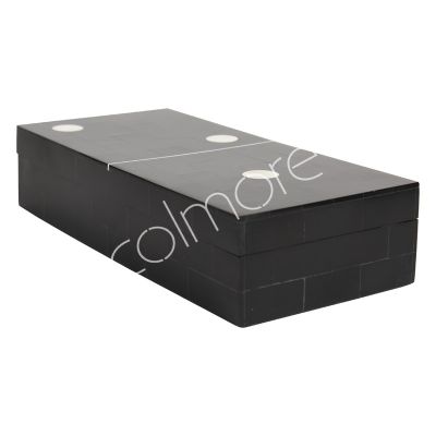 Box domino black RESIN/BONE 24x11x5.5