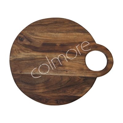 Chopping board round acacia wood oiled 47x40x2.5