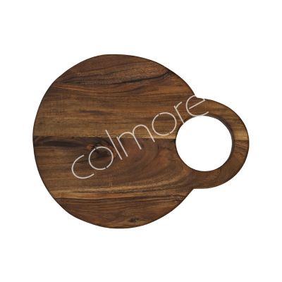 Chopping board round acacia wood oiled 37x30x2.5