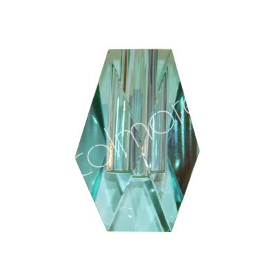 Vase blue crystal glass 5x5x10