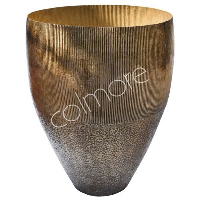 Vase ALU/GOLD 66x66x90