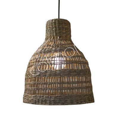 Ceiling lamp seagrass natural 30x30x35